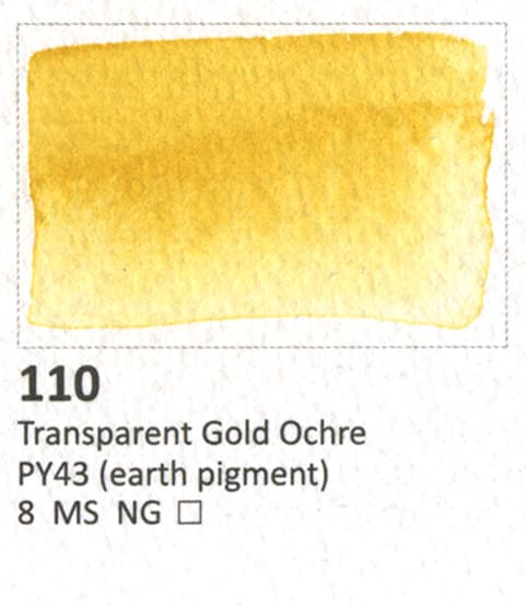 Akvarel terning AQUARIUS Roman Szmal maling Transparent Gold Oker 110