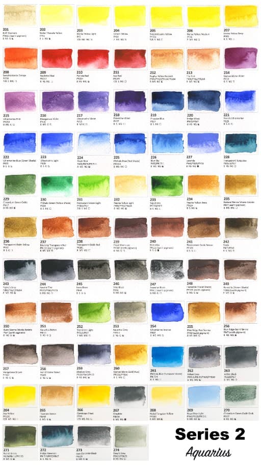 Akvarel terning AQUARIUS Roman Szmal maling Italian Raw Sienna 112