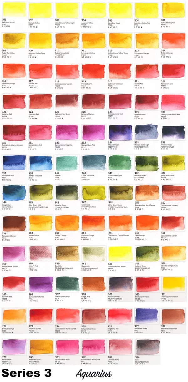 Akvarel terning AQUARIUS Roman Szmal maling Italian Raw Sienna 112