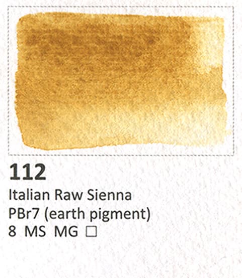 Akvarel terning AQUARIUS Roman Szmal maling Italian Raw Sienna 112
