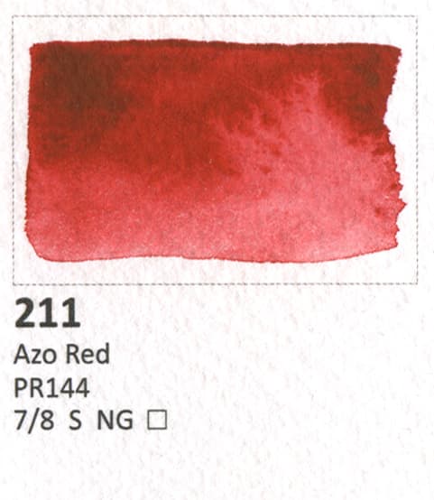 Akvarel terning AQUARIUS Roman Szmal kunstnerisk maling Azo Red 211
