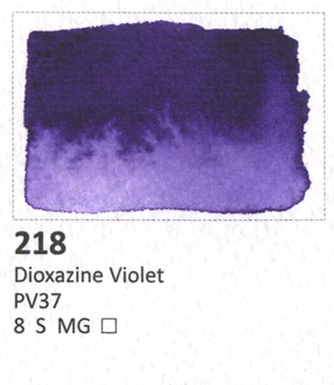Akvarellikuutio AQUARIUS Roman Szmal vesimaali Dioxazine Violet 218