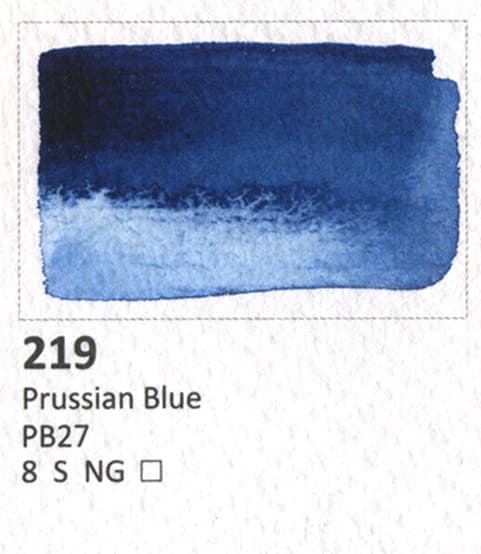 Akvarellikuutio AQUARIUS Roman Szmal vesimaali Prussian Blue 219