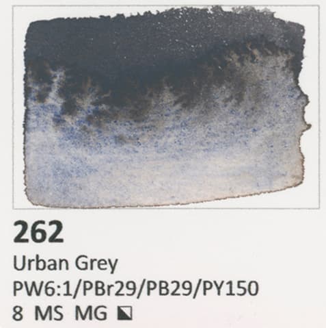 Akvarellkub AQUARIUS Roman Szmal konstnärlig färg Urban Grey 262