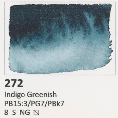Akvarellkub AQUARIUS Roman Szmal vattenfärg Indigo grönaktig 272