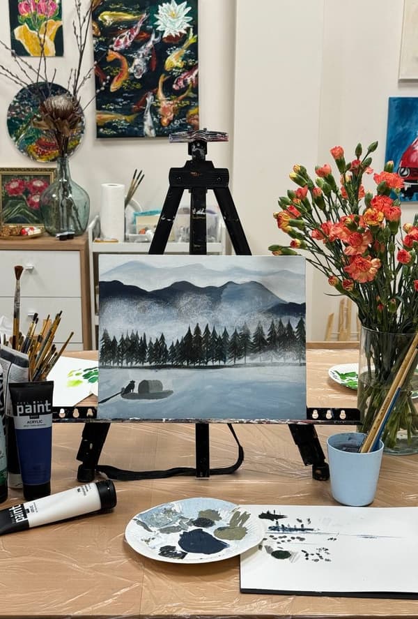 Akrylmaling 120ml professionel kunstnerisk FeelMyPaint 11 Lilla