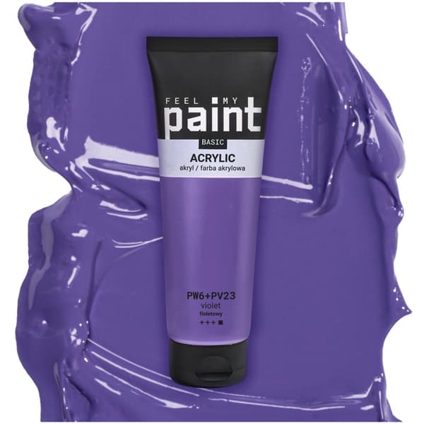 Akrylmaling 120ml professionel kunstnerisk FeelMyPaint 11 Lilla