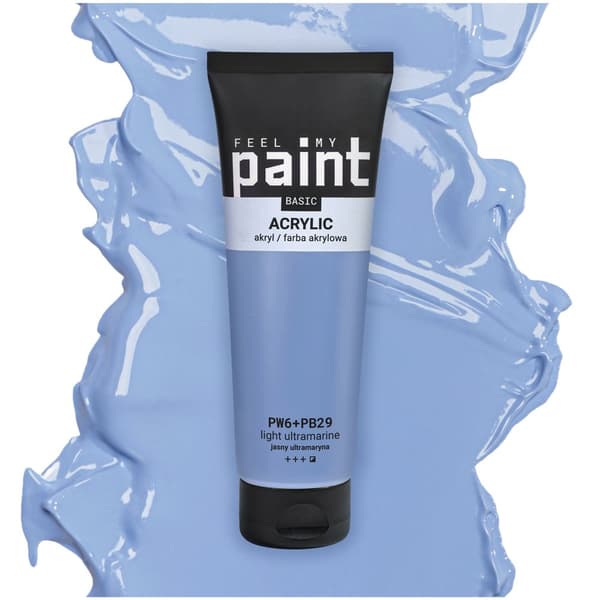 Akrylmaling 120ml professionel kunstner FeelMyPaint 14 Ultramarine Light