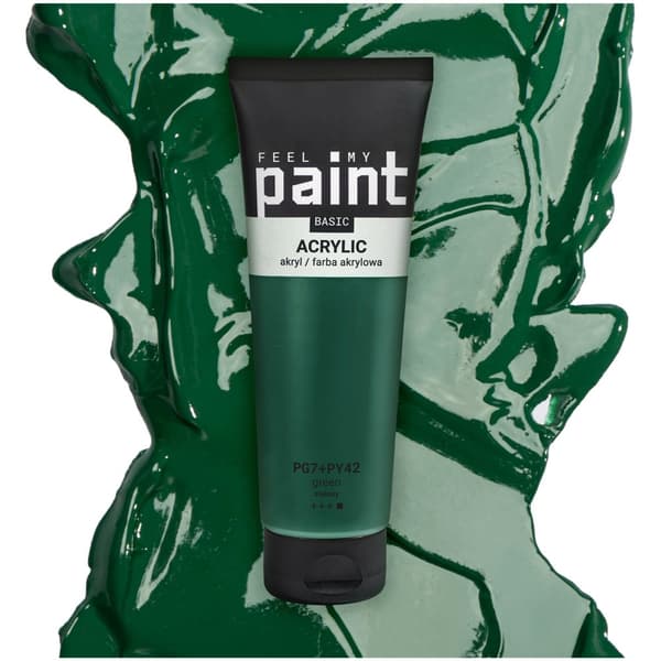 Akrylmaling 120ml professionel kunstnerisk FeelMyPaint 17 Grøn