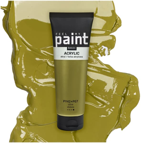Akrylmaling 120ml professionel kunstnerisk FeelMyPaint 20 Oliven