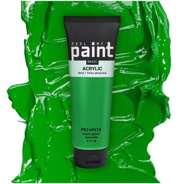 Akrylmaling 120ml professionel kunstnerisk FeelMyPaint 21 Varm Grøn