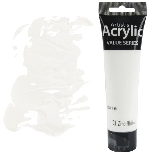 AKRYLMALING Value Series kunstnerisk Phoenix 100ml 103 ZINK HVID