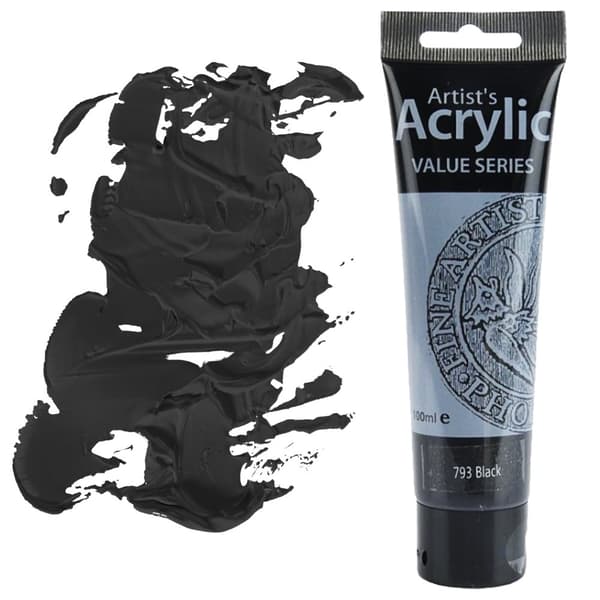 AKRYLMALING Value Series kunstnerisk maleri Phoenix 100ml 793 SORT
