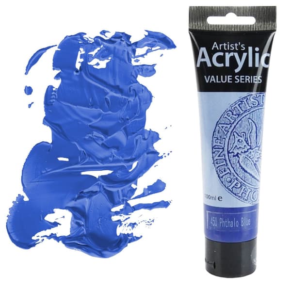 AKRYLMALING Value Series kunstnerisk Phoenix 100ml 450 BLÅ PHTHALO
