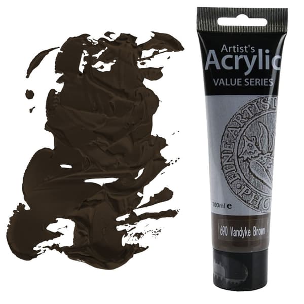 AKRYLMALING Value Series brun Phoenix 100ml 690 BROWN VAN DYCK