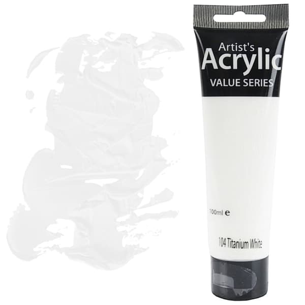 AKRYLMALING Value Series kunstnerisk Phoenix 100ml 104 TITANIUM HVID