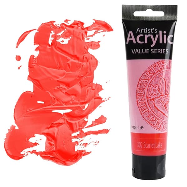 AKRYLMALING Value Series kunstnerisk Phoenix 100ml 302 SCARLETNAM