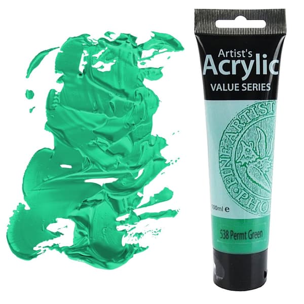 AKRYLMALING Value Series Artist Phoenix 100ml 538 GRØN PERMANENT