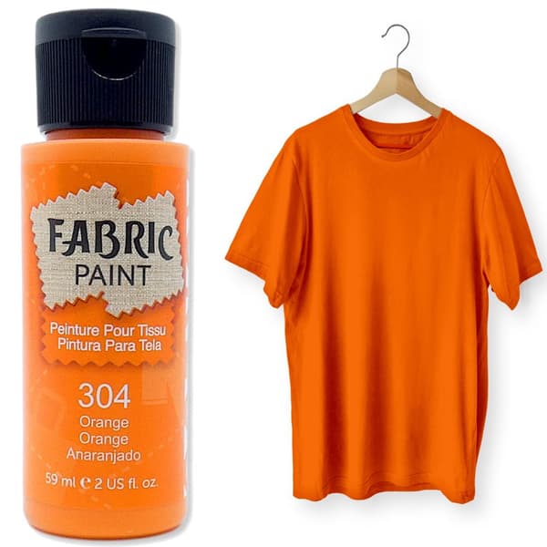STOFMALING til lyst og mørkt tøj STOF AUREUO 59ml 304 ORANGE