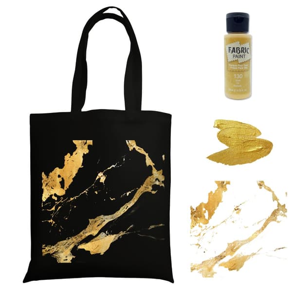 TYG AUREUO FÄRG FÖR LJUST MÖRKT TYG 59ml 130 GULD metallic