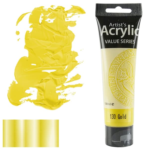 AKRYYLIMAALI Value Series Artist Phoenix 100ml 130 Metallic GOLD