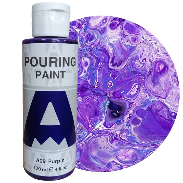 Akrylmaling til hældning AUREUO hældning A09 LILLA 120ml