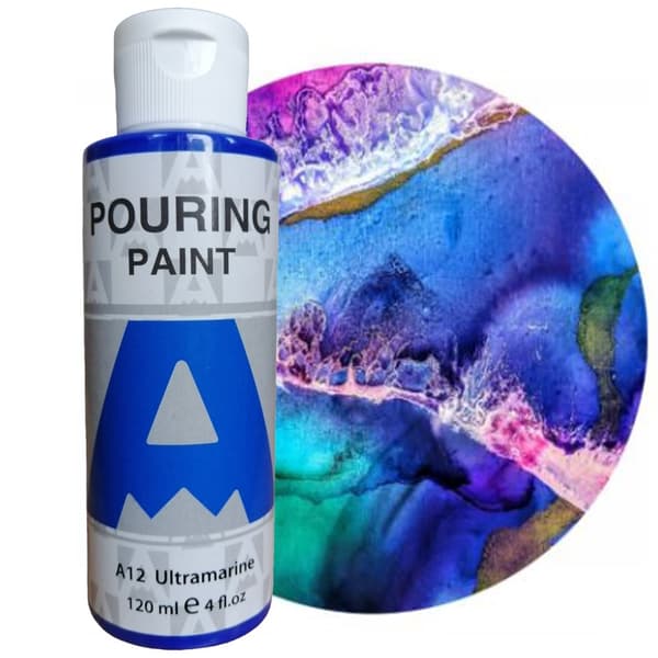 Akrylmaling til hældning AUREUO hældning A12 ULTRAMARYNA 120ml