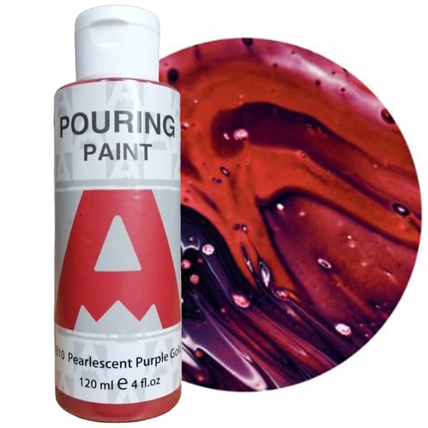 Akrylmaling til hældning AUREUO hældning B10 PEARL PURPLE GULD 120ml