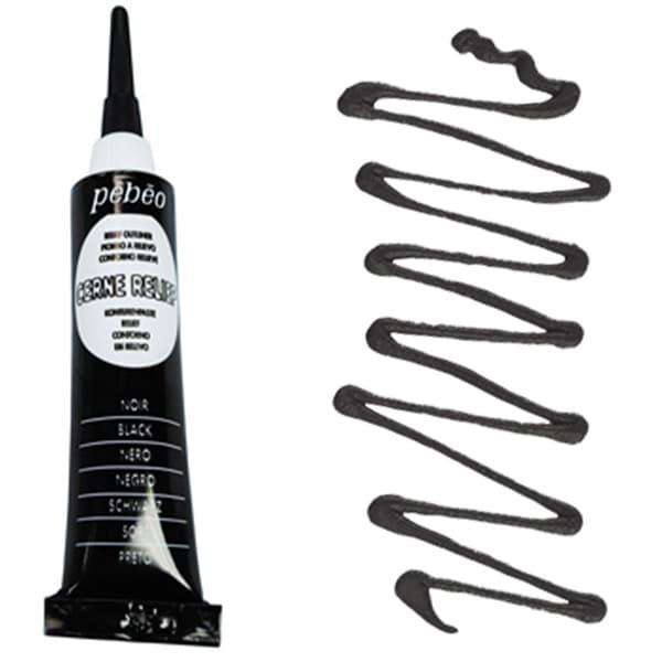 PEBEO Cerne Relief Cold Contour Glasmaling 3D SORT 20ml