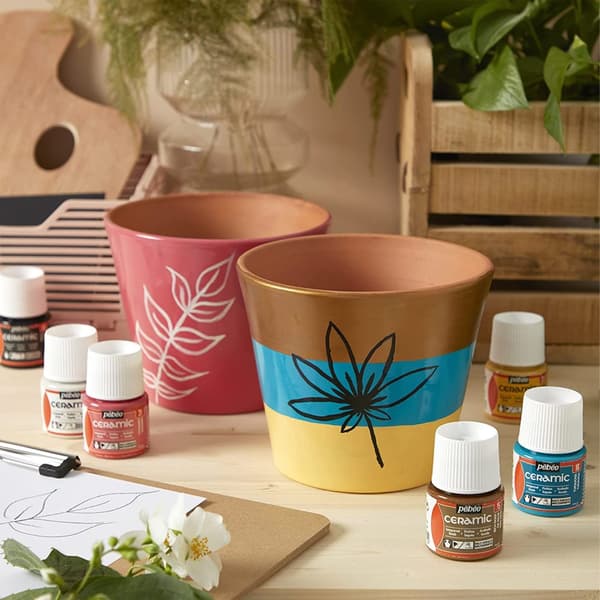 Keramisk maling KOLDE resistent dekoration PEBEO 28 VICTORIA GRØN 45ml