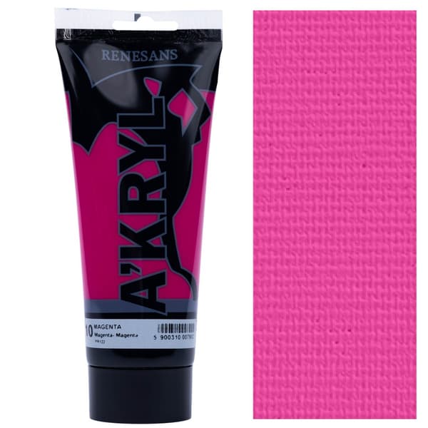 AKRYLMALING A'KRYL kunstnerisk pink rose Renesans 200ml 10 MAGENTA