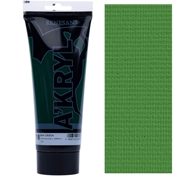 AKRYLMALING A'KRYL kunstnerisk grøn Renesans 200ml 18 JUICY GREEN