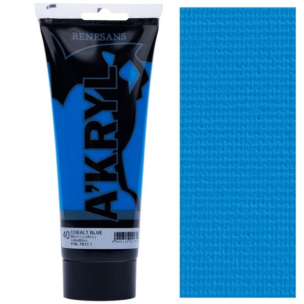 AKRYLMALING A'KRYL mørkeblå Renesans 200ml 40 KOBALTBLÅ