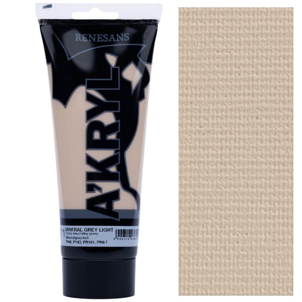 AKRYLMALING A'KRYL kunstnerisk Renesans 200ml 71 MINERALGRÅ LYS