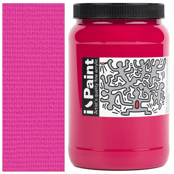 AKRYLMALING kunstnerisk pink fuchsia Renesans IPAINT 500ml 7 MAGENTA