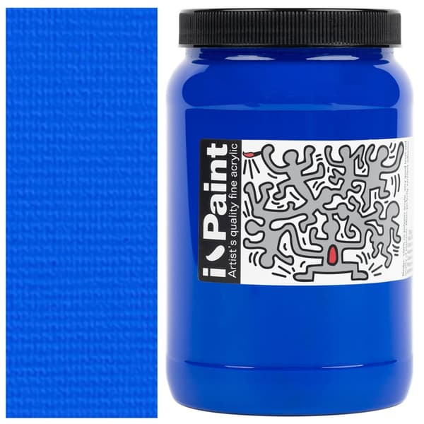 AKRYLMALING blå Renesans IPAINT 500ml 10 ULTRAMARIN BLÅ
