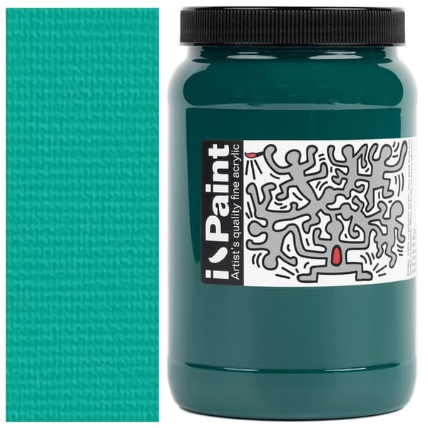 AKRYLMALING grøn turkis Renesans IPAINT 500ml 16 EMERALD GRØN