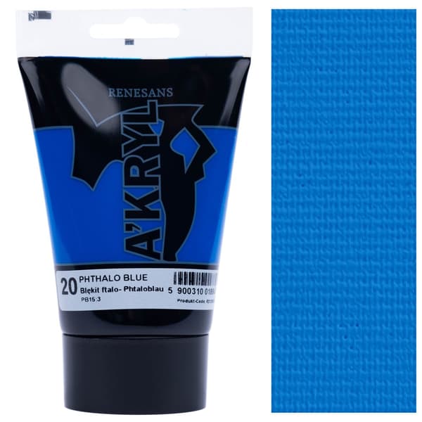 Sæt med 12 AKRYLMALINGER A'kryl artistic basic Renesans 12 x 100ml