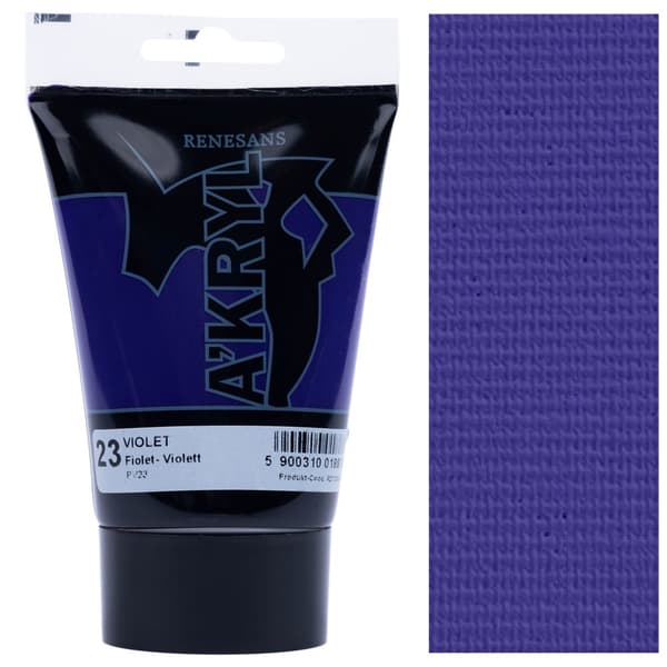 Sæt med 12 AKRYLMALINGER A'kryl artistic basic Renesans 12 x 100ml