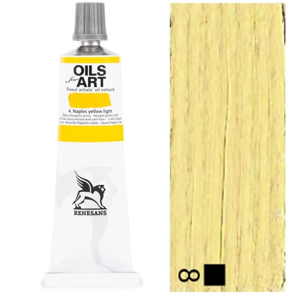 Oliemaling OLIE TIL KUNST kunstnerisk Renesans 60ml 4 GUL FRA NAPLES LYS