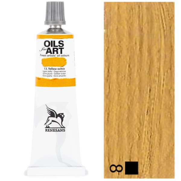 Oliemaling OLIER TIL KUNST kunstnerisk Renesans gul 60ml 13 GUL OISER