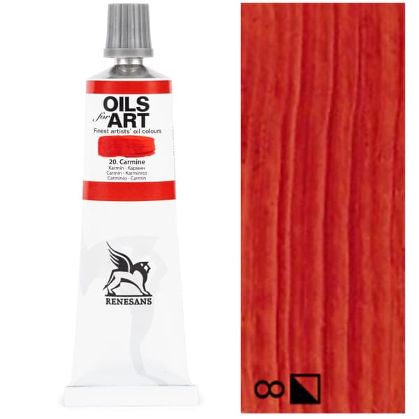 Oliemaling OLIER TIL KUNST kunstnerisk renæssancerød 60ml 20 KARAMIN