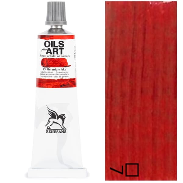 Öljymaali ÖLJYT TAIDEELLE artistic Renesans 60ml 25 LAZURY GERANIUM