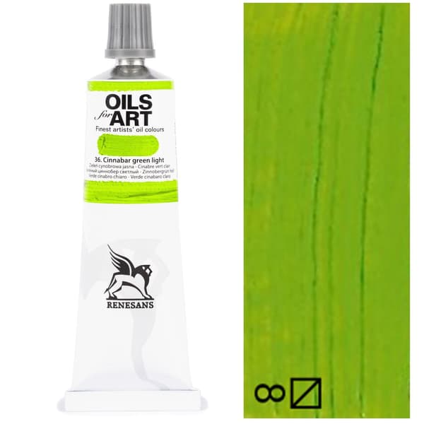 Oliemaling OLIER TIL KUNST kunstner Renesans 60ml 36 UTYR GRØNT LYS