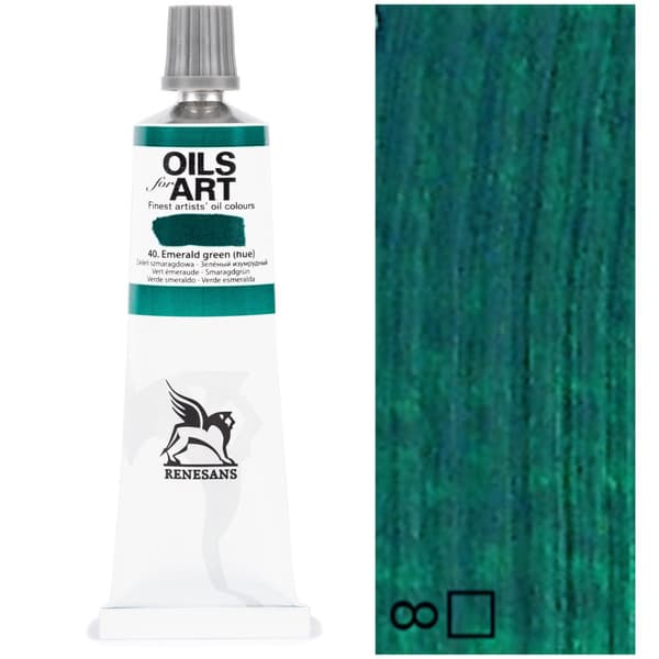 Oliemaling OLIE TIL KUNST kunstnerisk Renesans 60ml 40 EMERALD GRØN