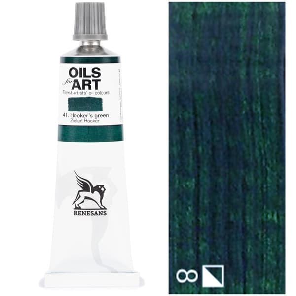 Oliemaling OLIE TIL KUNST kunstnerisk Renesans grøn 60ml 41 HOOKER GRØN