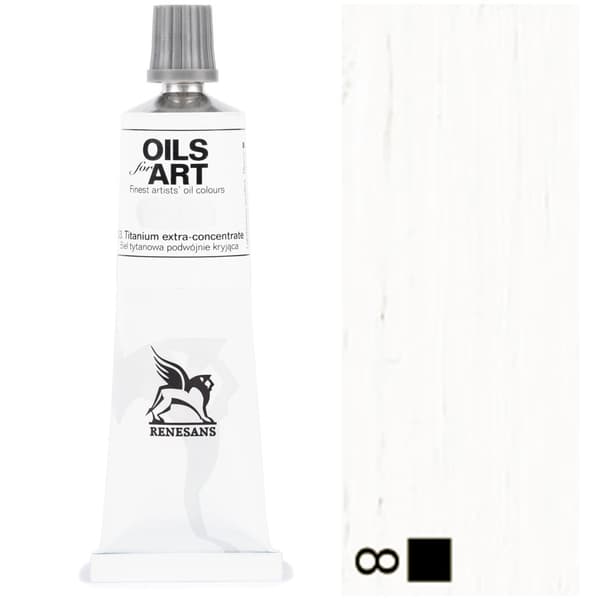 Oliemaling OLIER TIL ART Renesans 60ml 53 TITANIUM HVID DOBBELT DÆKNING