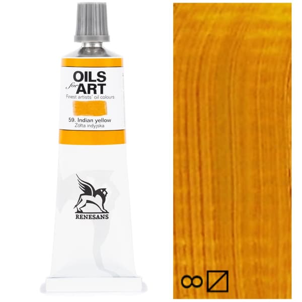 Oliemaling OLIER TIL KUNST kunstnerisk Renesans gul 60ml 59 GUL INDIAN