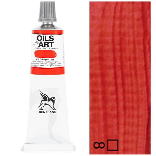 Oliemaling OLIE TIL KUNST kunstnerisk Renesans rød 60ml 63 CARMIN CREME