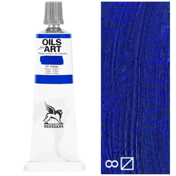 Oliemaling OLIER TIL KUNST kunstnerisk renæssanceblå 60ml 67 INDIGO